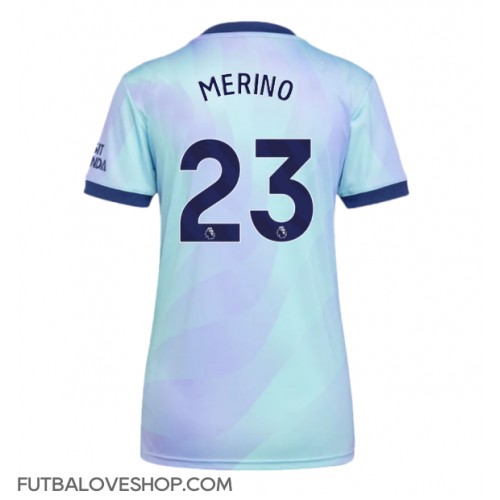 Dres Arsenal Mikel Merino #23 Tretina pre Ženy 2024-25 Krátky Rukáv